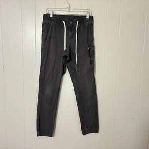 Vuori Ripstop Climber Pants Faded Gray Drawstring Joggers Size M